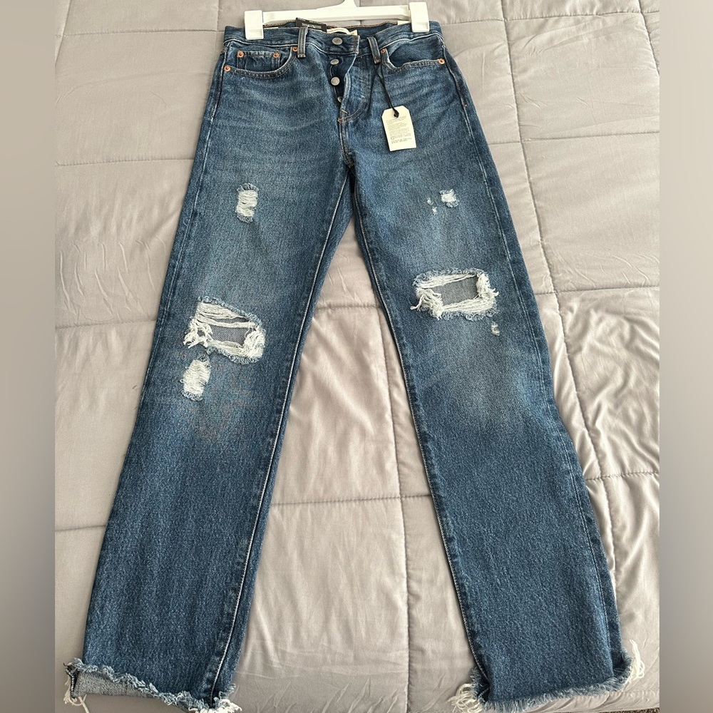 Blue wedgie straight Levi’s